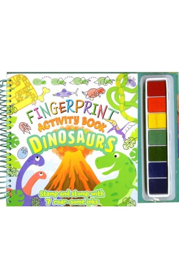 Fingerprint Activity Book Dinosaurs